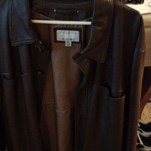 Wilson's brown leather jacket men's XL